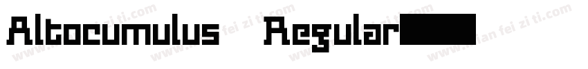 Altocumulus Regular字体转换